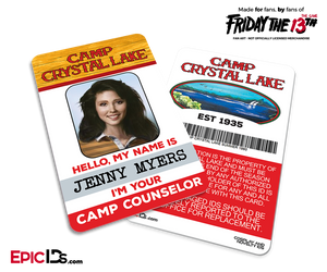 Camp Crystal Lake 'Friday the 13th — The Game' Camp Counselor Cosplay Name Badge — Jenny Myers (Girl Next Door)