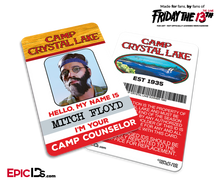 Camp Crystal Lake 'Friday the 13th — The Game' Camp Counselor Cosplay Name Badge — Mitch Floyd (Stoner)