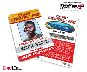 Camp Crystal Lake 'Friday the 13th — The Game' Camp Counselor Cosplay Name Badge — Mitch Floyd (Stoner)