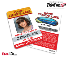 Camp Crystal Lake 'Friday the 13th — The Game' Camp Counselor Cosplay Name Badge — Tiffany Cox (Flirty Girl)