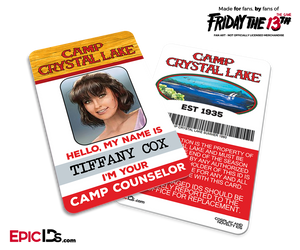 Camp Crystal Lake 'Friday the 13th — The Game' Camp Counselor Cosplay Name Badge — Tiffany Cox (Flirty Girl)
