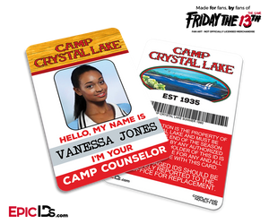 Camp Crystal Lake 'Friday the 13th — The Game' Camp Counselor Cosplay Name Badge — Vanessa Jones (Athletic Girl)