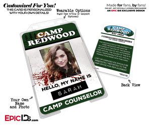 Camp Redwood 'American Horror Story' Camp Counselor Cosplay Name Badge [Photo Personalized] - Epic IDs