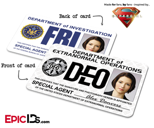 Department of Extranormal Operations (Dual DEO/FBI) 'Supergirl' Special Agent ID - Alex Danvers - Epic IDs