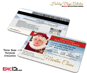 Mrs. Claus Official Sleigh License
