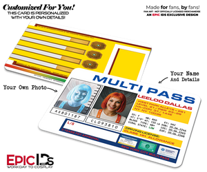 Multipass ID Card — The Fifth Element — Photo Personalized