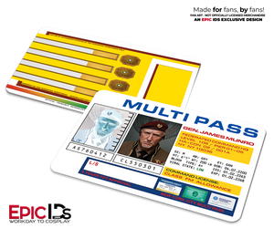 General James Munro Multipass ID Card — The Fifth Element — Cinematic Enhanced Edition