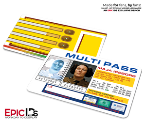 Major "Maya" Iceborg Multipass ID Card — The Fifth Element — Cinematic Enhanced Edition