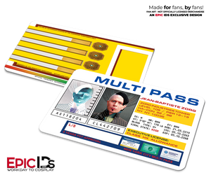 Jean-Baptiste Zorg Multipass ID Card — The Fifth Element — Cinematic Enhanced Edition