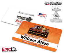 William Afton Staff ID Badge – Freddy Fazbear’s Pizza – FNAF