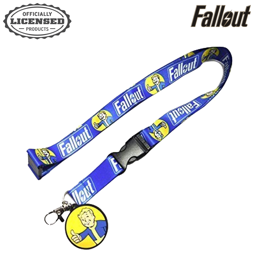 Fallout Video Game Cosplay Vault-boy Charm Lanyard / Key fob - Epic IDs