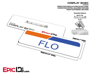 Flo From Progressive Insurance Cosplay ID Name Tag