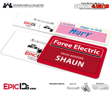 Foree Electric / Landis Grocers 'Shaun of the Dead' Shaun & Mary Cosplay Replica Name Badge Couples Set