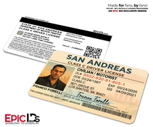 Franco Forelli San Andreas Driver License — GTA-Inspired Character ID Badge