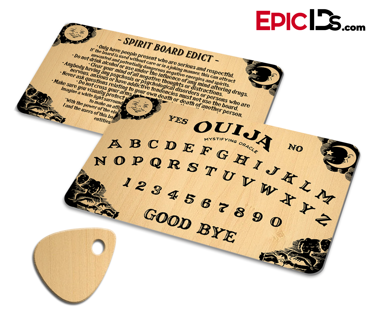 Game Night Series - Pocket Ouija Spirit Board w/Planchette - Epic IDs