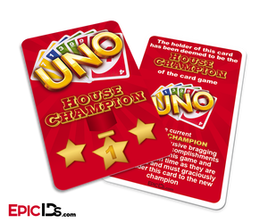 Game Night Series - UNO "House Champion" Badge Of Honor