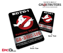 Ghostbusters Inspired ECTO-1 Parking Permit