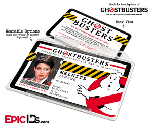 Ghostbusters Paranormal Investigation Cosplay Name Badge/ID Card - Janine Melnitz - Epic IDs