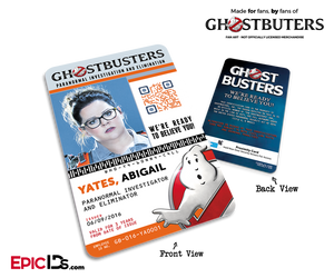 Ghostbusters Reboot Paranormal Investigation Cosplay Name Badge/ID Card — Abigail (Abby) Yates