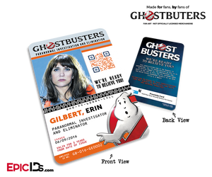 Ghostbusters Reboot Paranormal Investigation Cosplay Name Badge/ID Card — Erin Gilbert