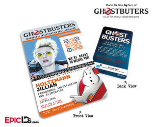 Ghostbusters Reboot Paranormal Investigation Cosplay Name Badge/ID Card - Jillian Holtzmann - Epic IDs