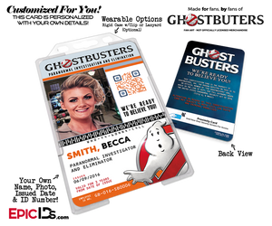 Ghostbusters Reboot Paranormal Investigation Cosplay Name Badge/ID Card [Photo Personalized] - Epic IDs