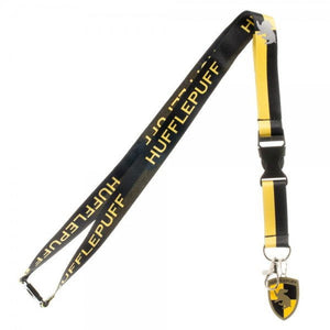 Harry Potter Hogwarts 'Hufflepuff Tag Charm' Lanyard / Key fob