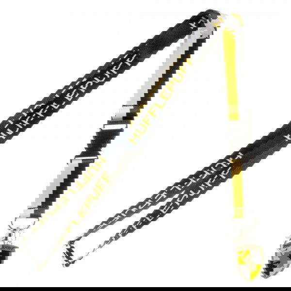 Harry Potter Hogwarts &#39;Hufflepuff Tag Charm&#39; Lanyard / Key fob - Epic IDs