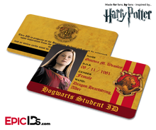 Harry Potter Inspired Hogwarts Student ID (Gryffindor) — Ginevra M. Weasley