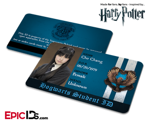 Harry Potter Inspired Hogwarts Student ID (Ravenclaw) — Cho Chang