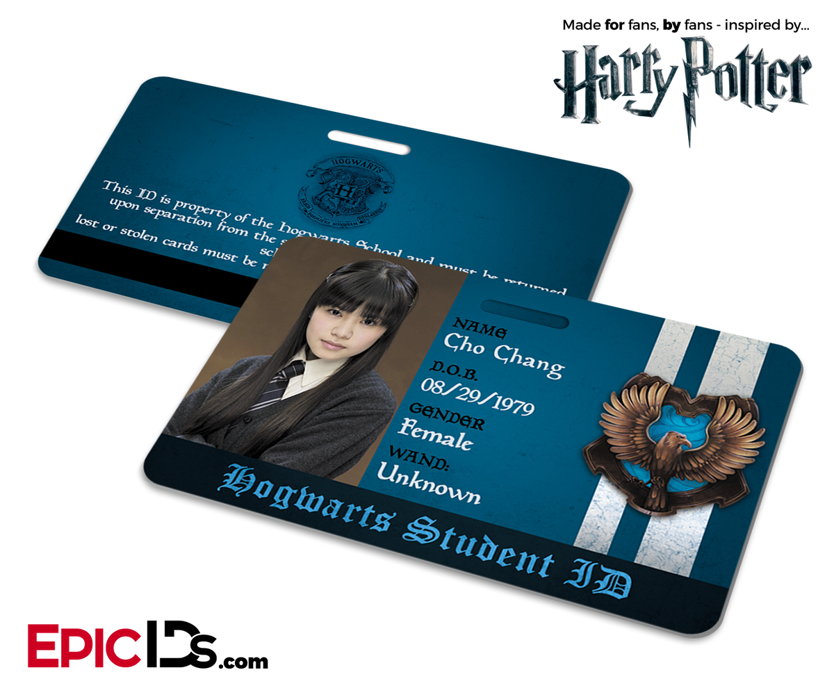 Harry Potter Inspired Hogwarts Student ID (Ravenclaw) - Cho Chang - Epic IDs