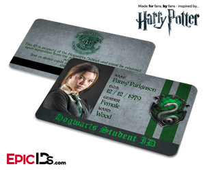 Harry Potter Inspired Hogwarts Student ID (Slytherin) — Pansy Parkinson