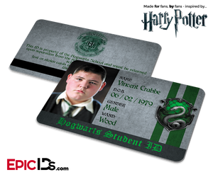 Harry Potter Inspired Hogwarts Student ID (Slytherin) — Vincent Crabbe