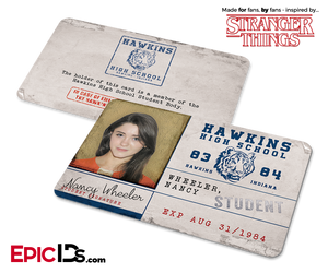 Hawkins High School 'Stranger Things' Student ID Card — Nancy Wheeler