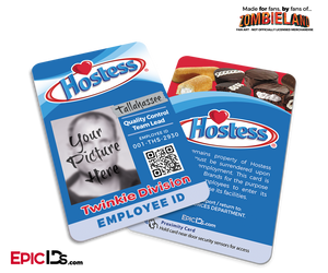 Hostess 'Tallahassee' Zombieland Cosplay Employee ID — Photo Personalized