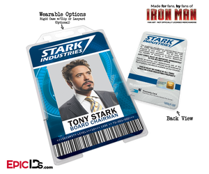 Iron Man / Avengers Inspired Stark Industries Cosplay Name Badge Employee ID [Movie Characters] - Epic IDs