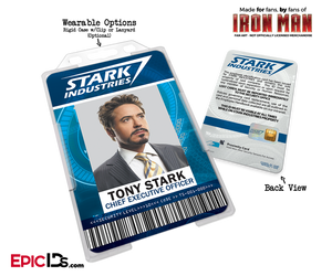 Iron Man / Avengers Inspired Stark Industries Cosplay Name Badge Employee ID [Movie Characters] - Epic IDs