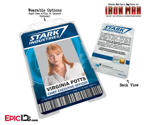Iron Man / Avengers Inspired Stark Industries Cosplay Name Badge Employee ID [Movie Characters] - Epic IDs