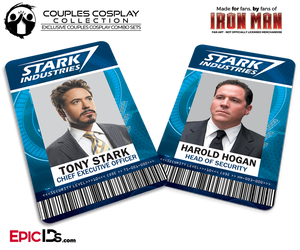 Iron Man / Avengers Inspired Stark Industries Name Badge Employee ID [Couples Cosplay] - Epic IDs