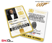 James Bond 007 Inspired (Daniel Craig Style) Secret Intelligence Service ID — Photo Personalized