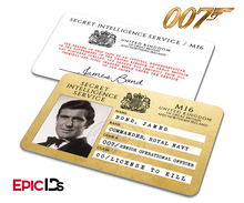 James Bond 007  Inspired (George Lazenby) Secret Intelligence Service ID