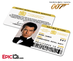 James Bond 007  Inspired (Pierce Brosnan) Secret Intelligence Service ID