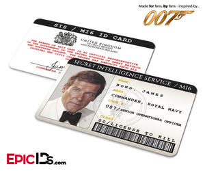 James Bond 007  Inspired (Roger Moore) Secret Intelligence Service ID