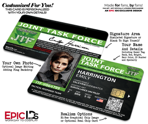 Joint Task Force (JTF) 'The Division' Agent ID Card — Photo Personalized