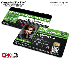 Joint Task Force (JTF) 'The Division' Agent ID Card [Photo Personalized] - Epic IDs