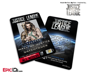 Justice League Watchtower: Hall of Justice Access Badge ID — Aquaman
