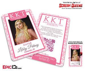 Kappa Kappa Tau 'Scream Queens' Sorority Cosplay ID - Chanel #5 (Libby Putney) - Epic IDs