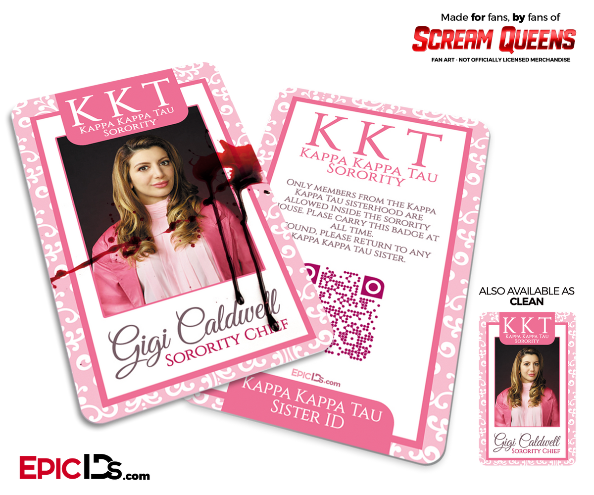 Kappa Kappa Tau &#39;Scream Queens&#39; Sorority Cosplay ID - Gigi Caldwell - Epic IDs