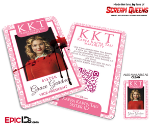 Kappa Kappa Tau 'Scream Queens' Sorority Cosplay ID - Grace Gardener - Epic IDs