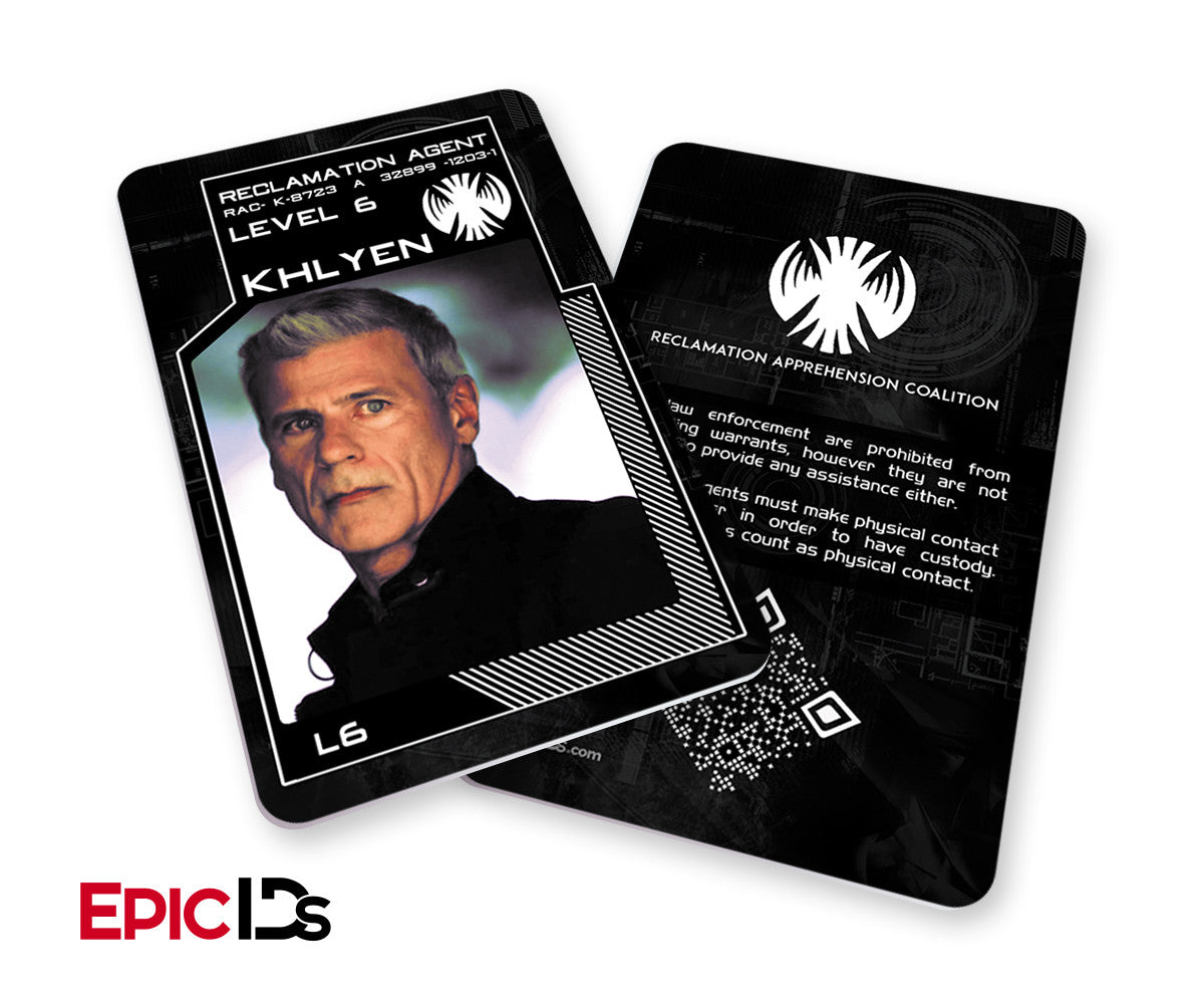 KillJoys Inspired &quot;Khlyen&quot; Reclaimation Agent Identification Card - Epic IDs